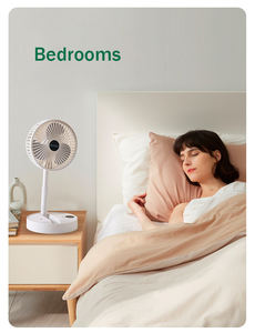 Ventilateur portable pliable à bas prix pour achats groupés, ventilateur sur pied télescopique rechargeable par USB sans fil avec boîte cadeau - Product Image 5