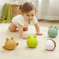Jouet de dentition pour bébé de qualité alimentaire personnalisé, jouet d'apprentissage Montessori en silicone, jouets sensoriels pour l'autisme