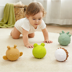 Juguetes de Silicona para Bebés, Libres de BPA, Diseño Nuevo, Pelota de Dentición, Juguetes Sensoriales Montessori con Forma de Animales para Niños - Product Image 3