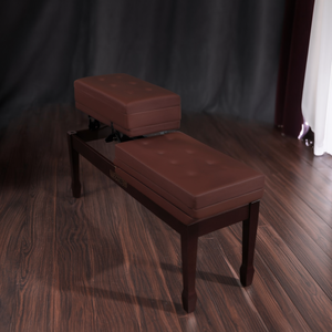 Banc de piano 5 places en bois rembourré, chaise de musicien robuste de 3,5 pouces avec rangement, tabouret rembourré, accessoire pour instrument de musique - Product Image 2