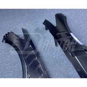 กันชนหน้าคาร์บอนไฟเบอร์ทรง EPAV สำหรับ Infiniti Q50 ปี 2013-2024  ผิวเงา ป้องกันรังสียูวี  คุณภาพสำหรับการติดตั้งเพิ่มเติม/อัพเกรด - Product Image 4