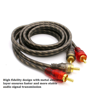Đồng nguyên chất âm thanh cáp tín hiệu xe hơi sửa đổi âm thanh <span class=keywords><strong>RCA</strong></span> cáp xe Video và cáp âm thanh - Product Image 2