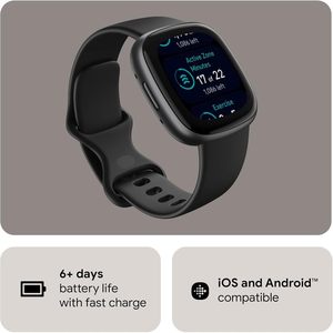 Pour Fitbit Versa 4 Fitness Smartwatch avec GPS de préparation quotidienne 24/7 Surveillance de la fréquence cardiaque 40 + Modes d'exercice Suivi du sommeil Plus - Product Image 6