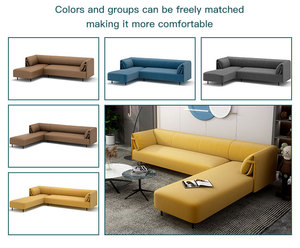Factory Supply Direct Sale Customizable Modern Luxury Genuine <b>Leather</b> Office <b>Sofa</b> Set - Product Image 4