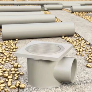 Raccords de drainage toutes séries II <span class=keywords><strong>JNL</strong></span> pour drain de sol conforme aux normes BS1329 BS1401, coude en PVC - Product Image 2