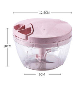 Picadora manual de alimentos con cuerda, cortador de ajo, cebolla y verduras, rebanador de verduras, picadora de frutas y frutos secos - Product Image 1