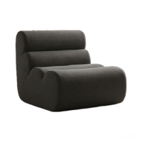 Canapé modulaire à compression, fauteuil individuel librement combinable, en tissu bouclé, canapé paresseux avec dossier à 3 niveaux, emballé en rouleau pour salon