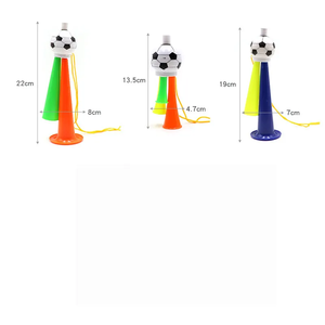 Accessoires en gros promotionnels pour les fans de football klaxon d'<span class=keywords><strong>air</strong></span> de sport coup en plastique coloré cône de football klaxon de ventilateur d'encouragement d'<span class=keywords><strong>air</strong></span> de football - Product Image 3