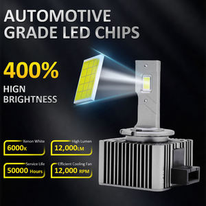 Lampadina LED per Fari Serie D con Decodifica Canbus, 70W Super Luminosa, D1S D2S D3S D4S, Faro con Lente per <span class=keywords><strong>Audi</strong></span> <span class=keywords><strong>VW</strong></span> Classe C <span class=keywords><strong>Polo</strong></span> <span class=keywords><strong>A1</strong></span> A3 - Product Image 2