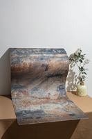 Panneau de placage en pierre flexible imperméable aspect marbre, noyau MDF, texture naturelle, installation rapide, pour fond de télévision domestique et usage commercial