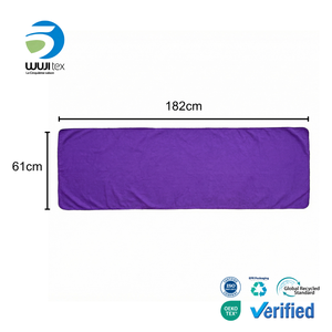 <span class=keywords><strong>Serviette</strong></span> de yoga antidérapante en polyester/nylon doux (80%/20%), écologique, hypoallergénique, séchage rapide, couleur unie, logo personnalisé, pour l'exercice - Product Image 6