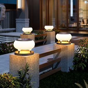 Lampe solaire pour poteau de clôture, pour jardin, pelouse extérieure, portail de villa - Étanche IP67, alimentée par batterie - Product Image 3