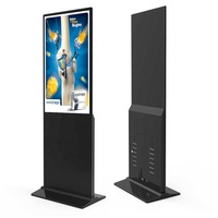 Kiosco de pantalla de vídeo LCD Android vertical de 32 pulgadas, soporte de suelo para interiores, tótem publicitario con función de animación para uso en ascensores