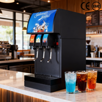 Distributeur de boissons froides CE Commercial 1-5 vannes, machine à soda post-mix de comptoir, fontaine à boissons gazeuses