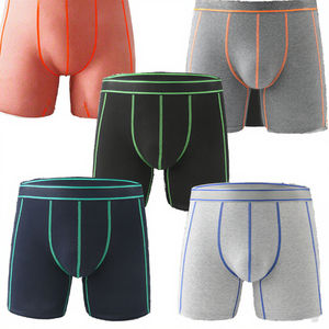 Caleçons Boxers Sportifs en Coton pour Hommes – Respirants, Taille Mi-Haute, Logo Brodé, Impression Numérique, Tissu Tricoté - Product Image 3