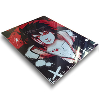 Affiche Murale Métallique de Luxe Personnalisée en Aluminium par Sublimation, Impression HD 24*16 pouces, Plaque Métallique Arcane Caitlyn Movie