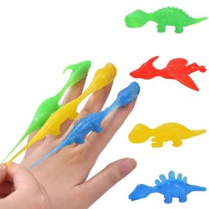 Jouet lance-poulet créatif anti-stress amusant à presser, dinosaure collant mural en caoutchouc pour garçons - Product Image 1