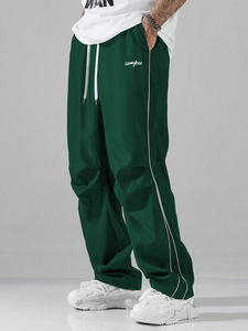 Pantalon tout-en-un imperméable personnalisé pour activités de plein air et de sport, en tissu de coton <span class=keywords><strong>rouge</strong></span>, avec cordon de serrage réglable, respirant et anti-humidité - Product Image 6