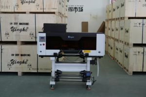 Impresora A3 Roll to Roll UV DTF de alta calidad, 3 uds., XP600, cabezales de impresión, película AB, etiqueta adhesiva UV, Transferencia en frío, impresora UV Dtf Yinghe - Product Image 3