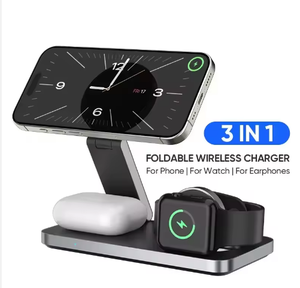 3-in-1 Charging Station,15W Fast Wireless Charger, Portable Magnetic Multi-function, Applicable to IPhone, <strong>Watch</strong> and Headphone - Product Image 1