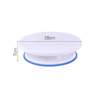 11 Zoll rotierender Kuchen-Plattenspieler dreht sich reibungslos drehender Kuchenst änder Kuchen-Dekorations set Displayst änder Backwerk zeuge Zubehör
