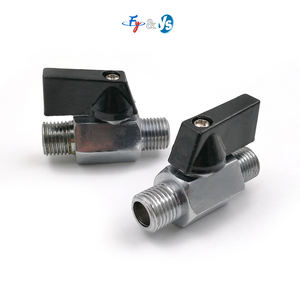 خيط BSPT/NPT أنثوي ذكر نحاسي لصمام زيتي كروي ذو اتجاهين من النحاس الأصفر - Product Image 1