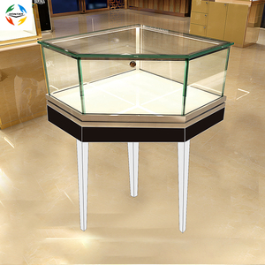 Vitrinas de Exhibición de Primera Marca China, <span class=keywords><strong>Vitrina</strong></span> <span class=keywords><strong>Esquinera</strong></span> para Tienda de Celulares con Vidrio Antirayaduras, <span class=keywords><strong>Vitrina</strong></span> de Exhibición para Joyería - Product Image 1