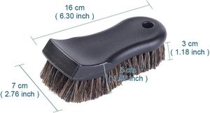 Cepillos de Limpieza para Interiores de Automóviles NOVISON, de Pelo de Caballo y Madera, Súper Duraderos, Antiarañazos, para Asientos de Auto - Product Image 2