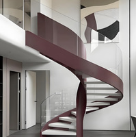 Maßgefertigte Gusseisen-Wendeltreppe in Verschiedenen Größen Rostbeständig Modernes Design Villa Innen- und Außenbereich Hof Heimdekoration