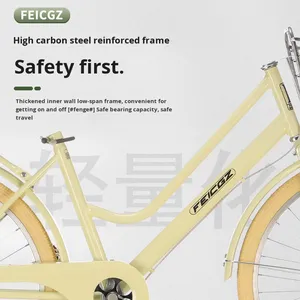 <span class=keywords><strong>Bicicletas</strong></span> de Acero de Alta Calidad y Económicas Newspeed para Mujer, Bicicleta Urbana de Una Velocidad para Adultos, Frenos V de 28 Pulgadas, Capacidad de Carga de 150 kg - Product Image 2