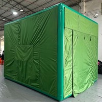 Cage de frappe pour simulateur de golf portable mobile avec écran, tente gonflable d'entraînement pour simulateur de golf