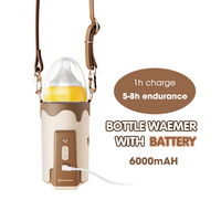 Chauffe-biberon portable universel Nicepapa à 5 températures, rechargeable, idéal pour l'extérieur, brevet allemand 1, vente chaude