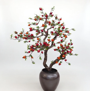 Tomate artificielle en pot et Dragon Pot de sang plante <span class=keywords><strong>pour</strong></span> intérieur extérieur décor à la maison centre commercial supermarché paysage arbre - Product Image 1