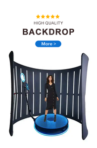 Mur d'arrière-plan à 360 degrés avec éclairage ambiant RVB, un accessoire indispensable pour les influenceurs sur les réseaux sociaux et les opportunités de photographie - Product Image 3