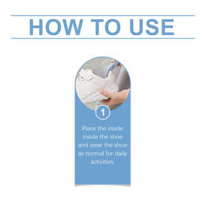 Houkea Durable Breathable <b>Sports</b> & <b>Comfort</b> <b>Insoles</b> Pressure Relieve Discomfort Pads for Foot Care & Massage - Product Image 5