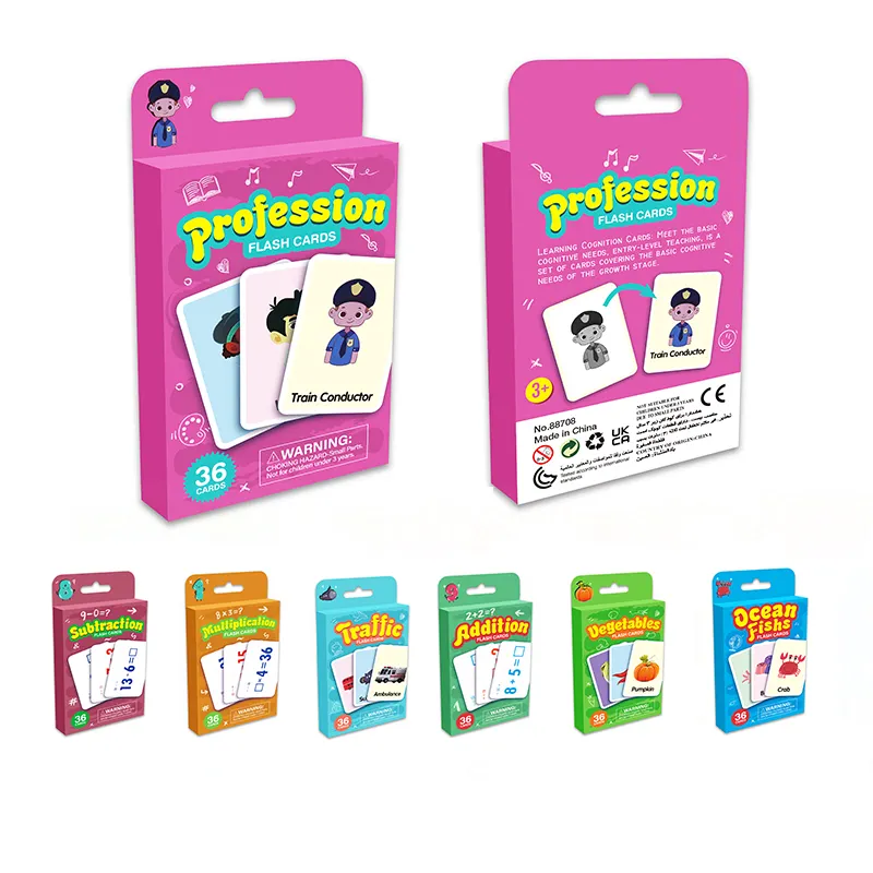 Kids Sight Words Flash Card Toddler Educational Cognition Learning Cards
