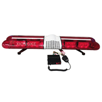 Barre lumineuse LED 160W avec sirène et feux clignotants rouges d'avertissement d'urgence pour véhicules utilitaires, de remorquage, de pompiers, médicaux et tout-terrain