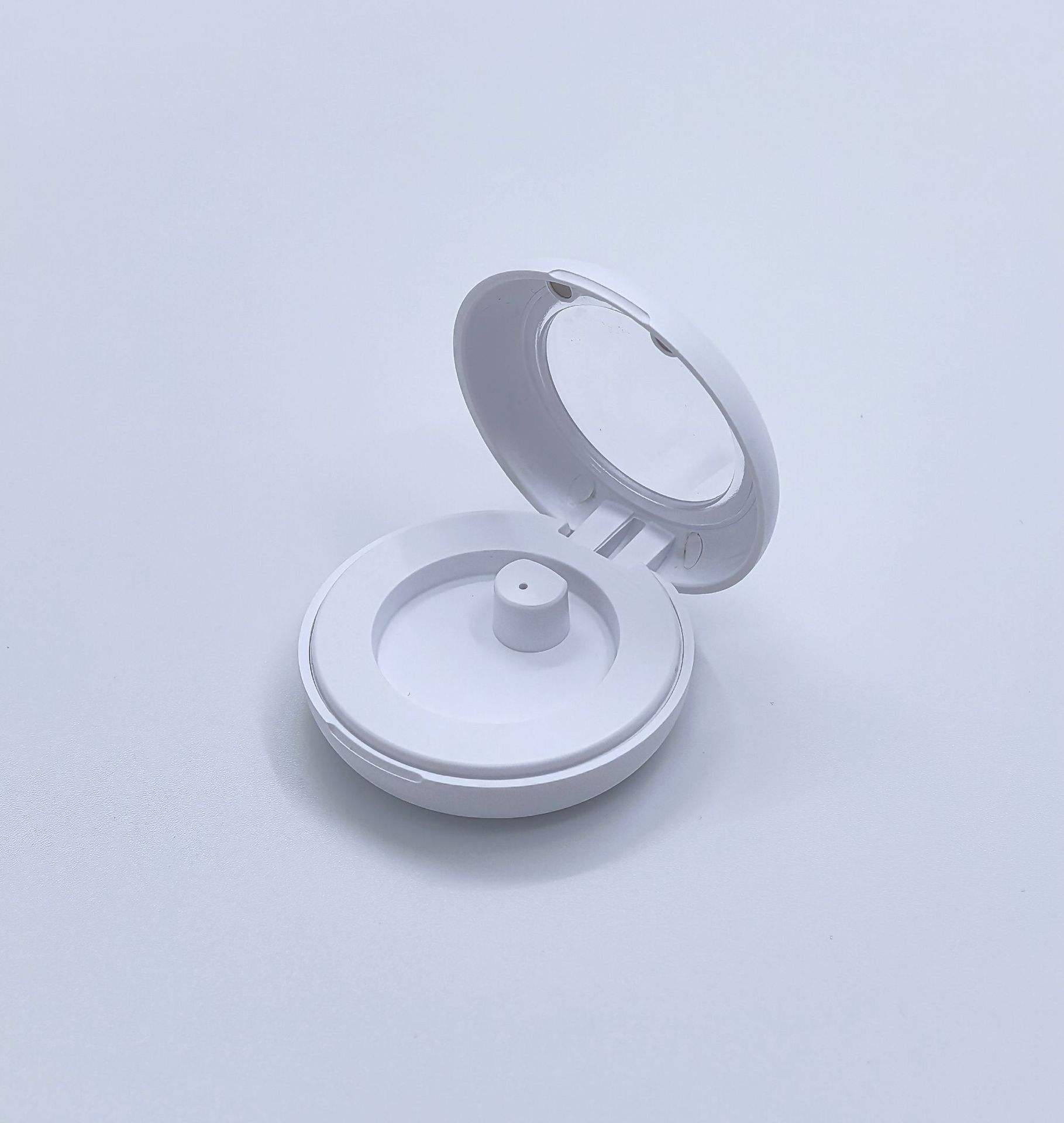 White Small Round Storage Bin