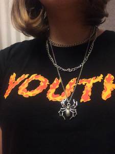 Collier Hip Hop pour homme en gros, collier punk tendance, chaîne argentée tendance, collier Spiderman pour mon fils, ma fille - Product Image 4