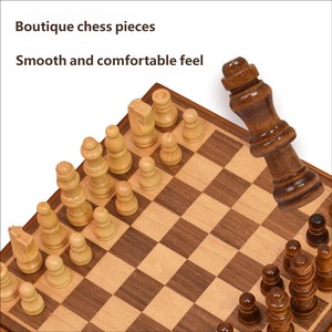 Set di <span class=keywords><strong>Scacchi</strong></span> in Legno Miniaturizzato ad Alta Resistenza, Design Moderno e Leggero per Bambini, <span class=keywords><strong>Principianti</strong></span>, Viaggi e Incontri Sociali - Product Image 4