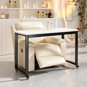 Mesa de Manicura Móvil con Ruedas, Mesa de Uñas Moderna y Extraíble para Salón de Belleza - Product Image 2