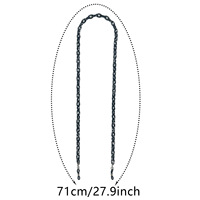 Chaîne d'accessoires pour lunettes unisexe de haute qualité, style punk transfrontalier, en feuille d'acétate et patchwork acétique, avec monture halter, Wenzhou