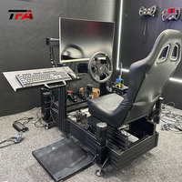 Simulateur profil aluminium volant personnalisé Cockpit simulateur de jeu de conduite superbe Cockpit avec vraie chaise course