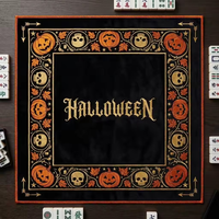 Tapis de jeu de mahjong portable antidérapant de luxe moderne avec impression personnalisée, en caoutchouc, résistant à l'eau
