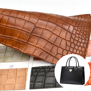 Échantillon Gratuit Cuir Synthétique Semi-PU Épais de 0,9 mm pour Sacs à Main, Sacs, et Décoration Intérieure – Effet Crocodile - Product Image 3