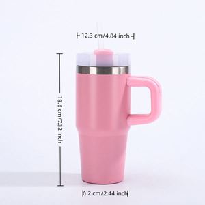 Botella de Agua Infantil de Acero Inoxidable de 14 oz con Aislamiento al Vacío y Pajita, Mantiene las Bebidas Frías/Calientes, Diseño Portátil, Regalo para el Regreso a Clases - Product Image 4
