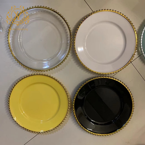 Assiette à pâtisserie et à fruits de style européen Assiette de présentation en plastique transparent Plateau à dessert décoratif en forme de perle classique <span class=keywords><strong>Vaisselle</strong></span> de mariage - Product Image 5