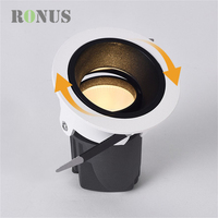 Spot LED encastré intelligent MR16 COB anti-éblouissement réglable 9W