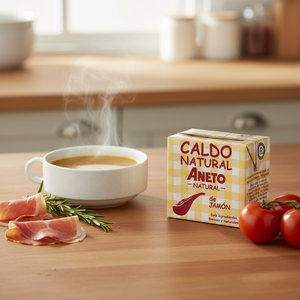 Buen Precio Final hecho en España 6X500ml delicioso caldo de jamón de sopa fresca natural con larga vida útil - Product Image 3