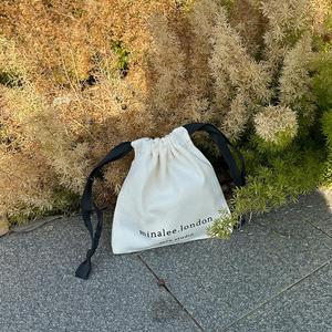 Custom Printed Raw Cotton <b>Drawstring</b> Bag Eco Friendly Promotional <b>Pouch</b> for Gift Packing With Logo - Product Image 3